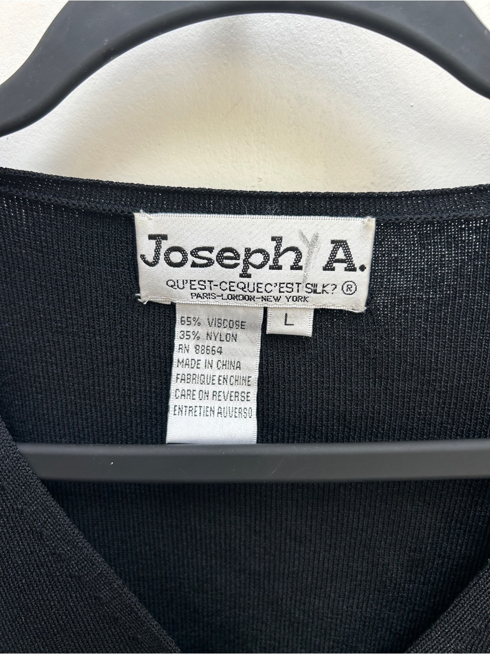 Joseph Black V-Neck Button-Front Cardigan - Picture 3 of 4